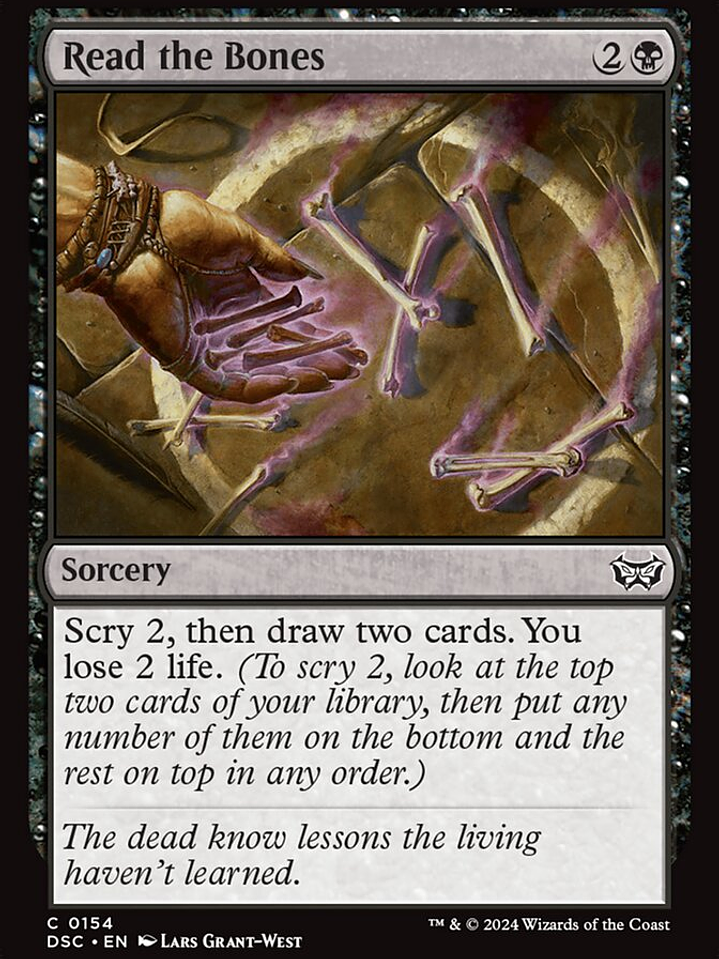 Read the Bones (Duskmourn: House of Horror Commander) 1