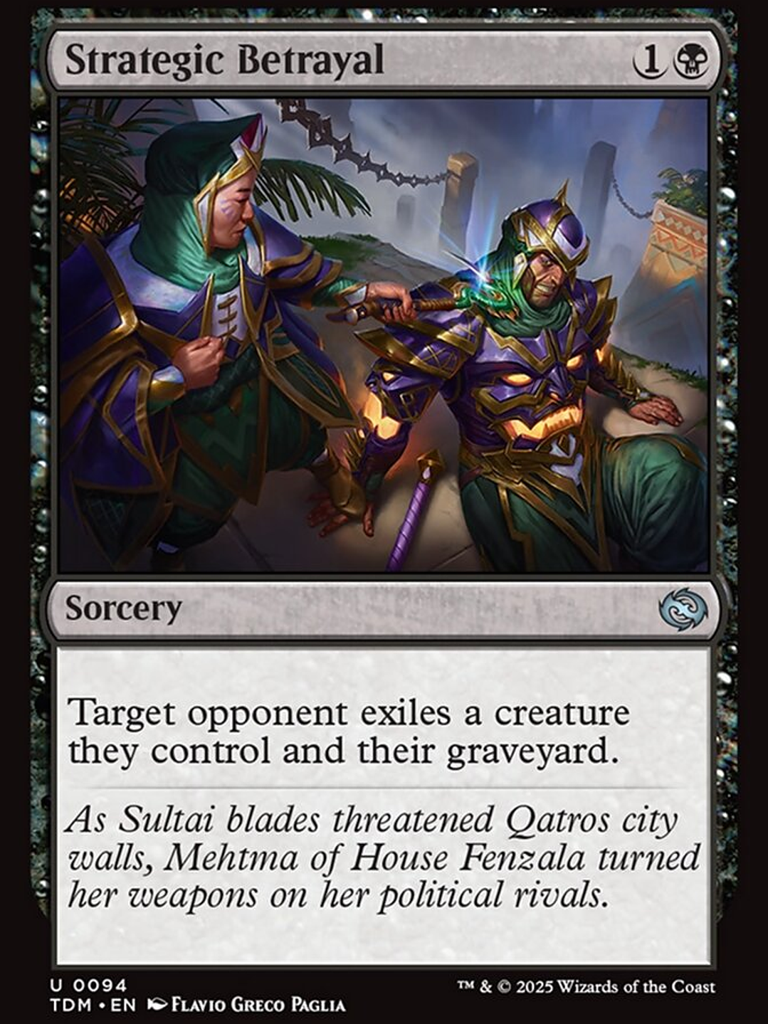 Strategic Betrayal (Tarkir: Dragonstorm) 1