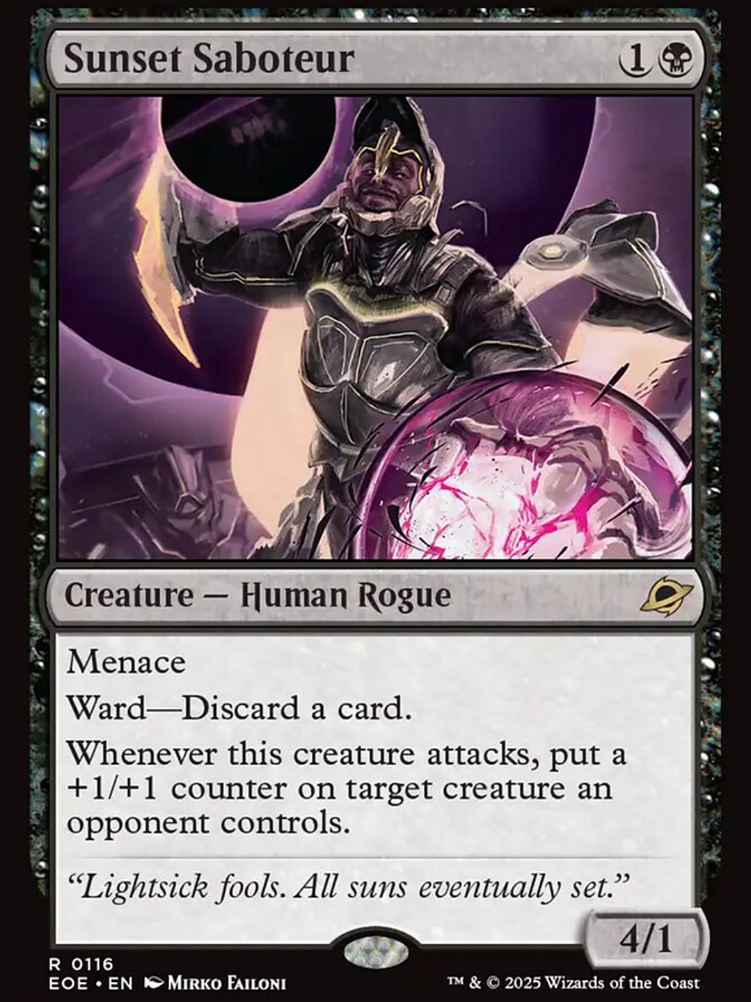 Sunset Saboteur (Edge of Eternities) 1