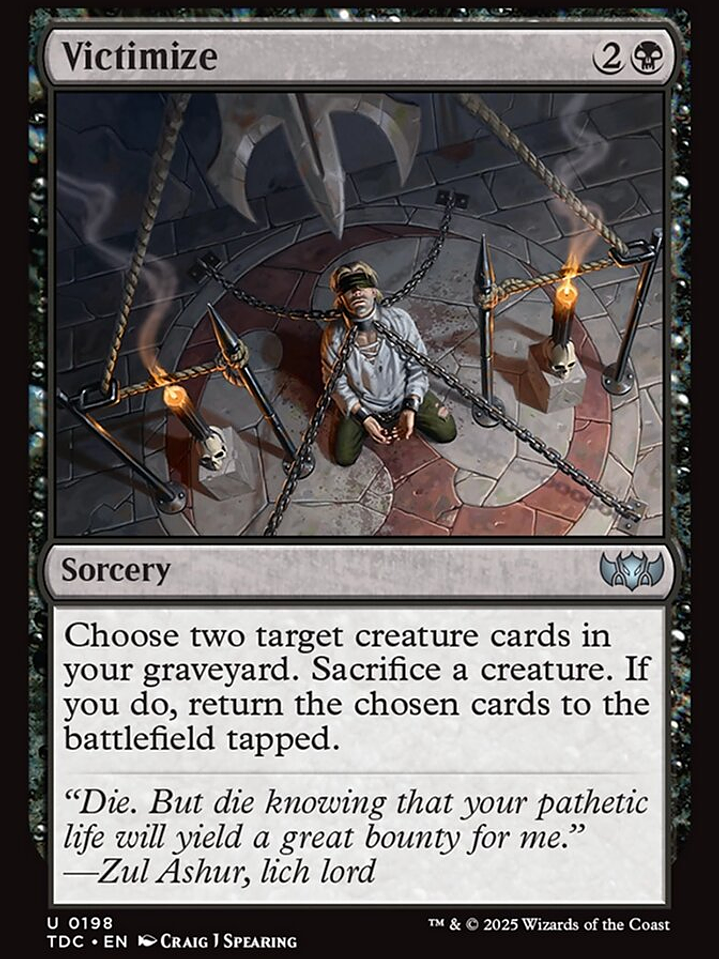 Victimize (Tarkir: Dragonstorm Commander) 1