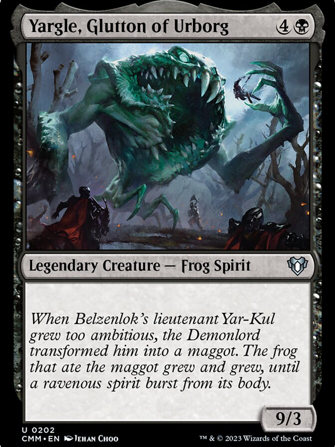 Yargle, Glutton of Urborg (Commander Masters) 1