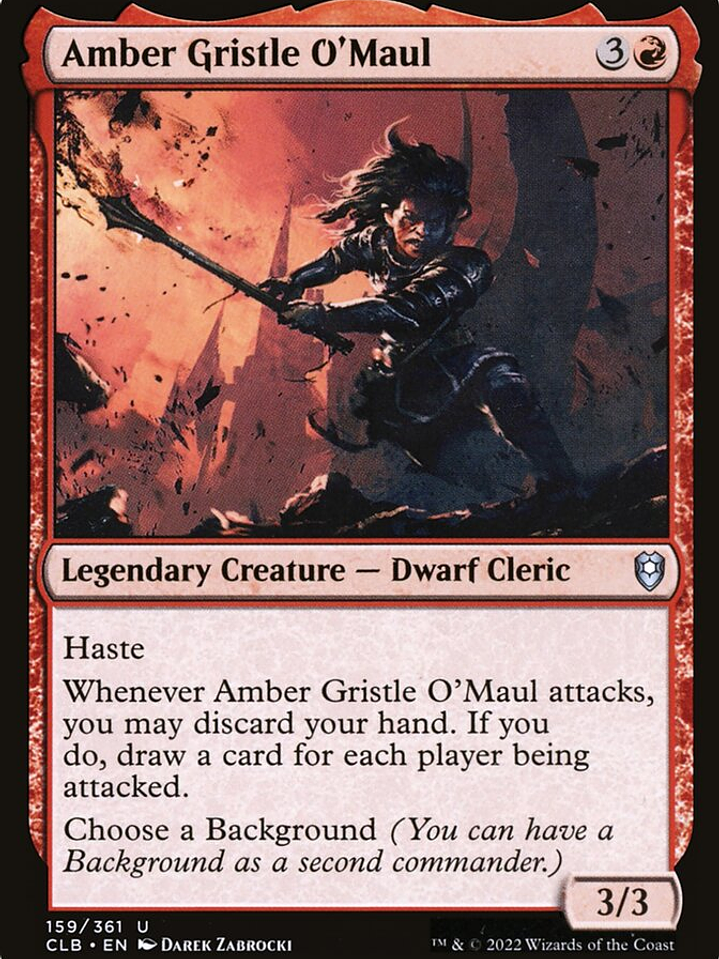 Amber Gristle O'Maul (Commander Legends: Battle for Baldur's Gate) 1