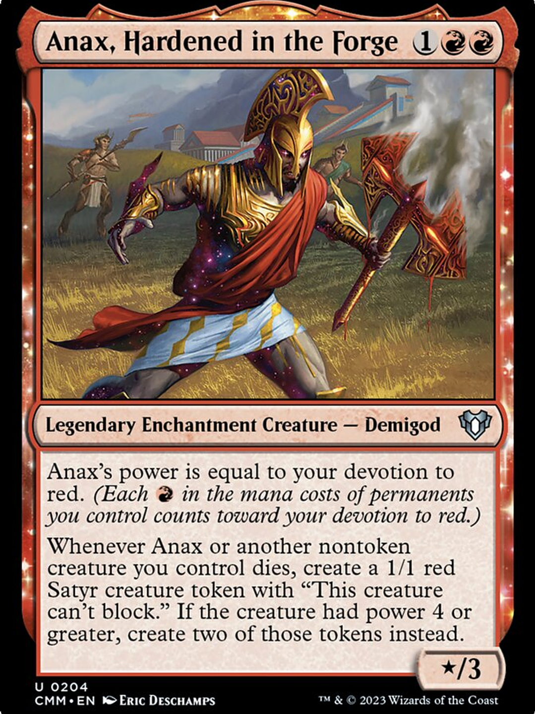 Anax, Hardened in the Forge (Commander Masters) 1