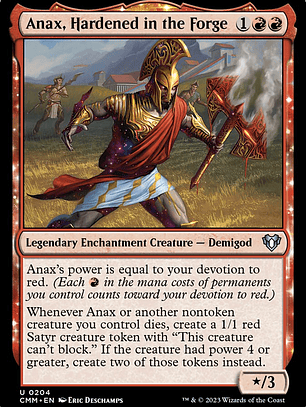 Anax, Hardened in the Forge (Commander Masters)