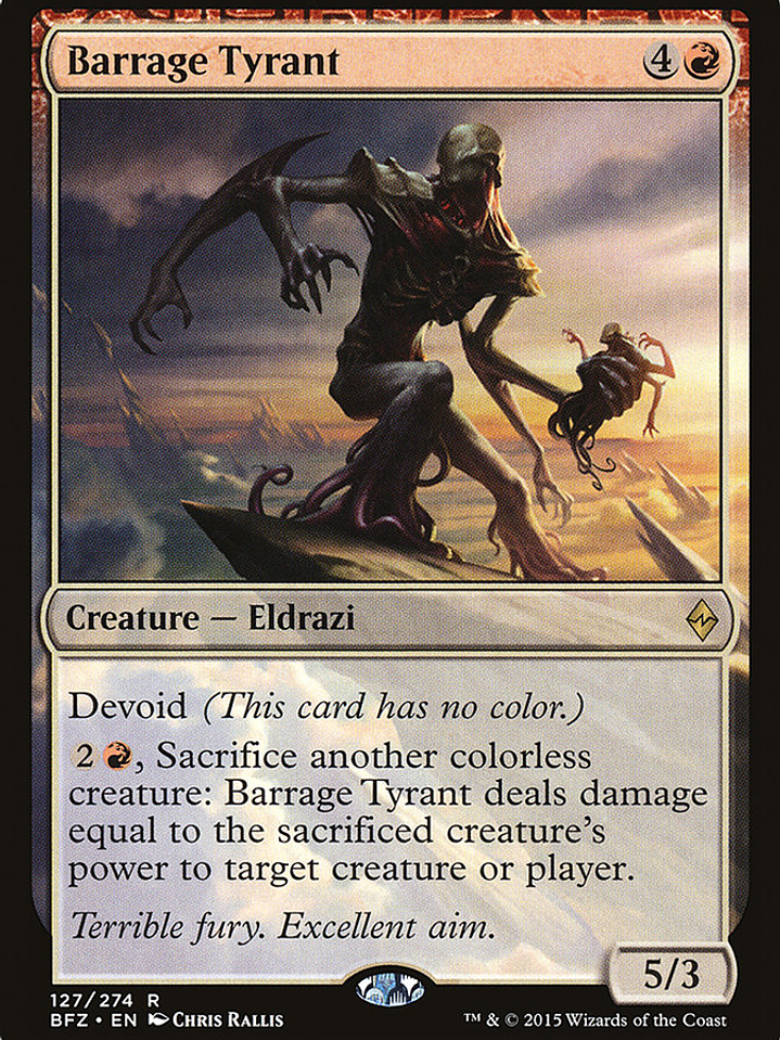 Barrage Tyrant (Battle for Zendikar) 1