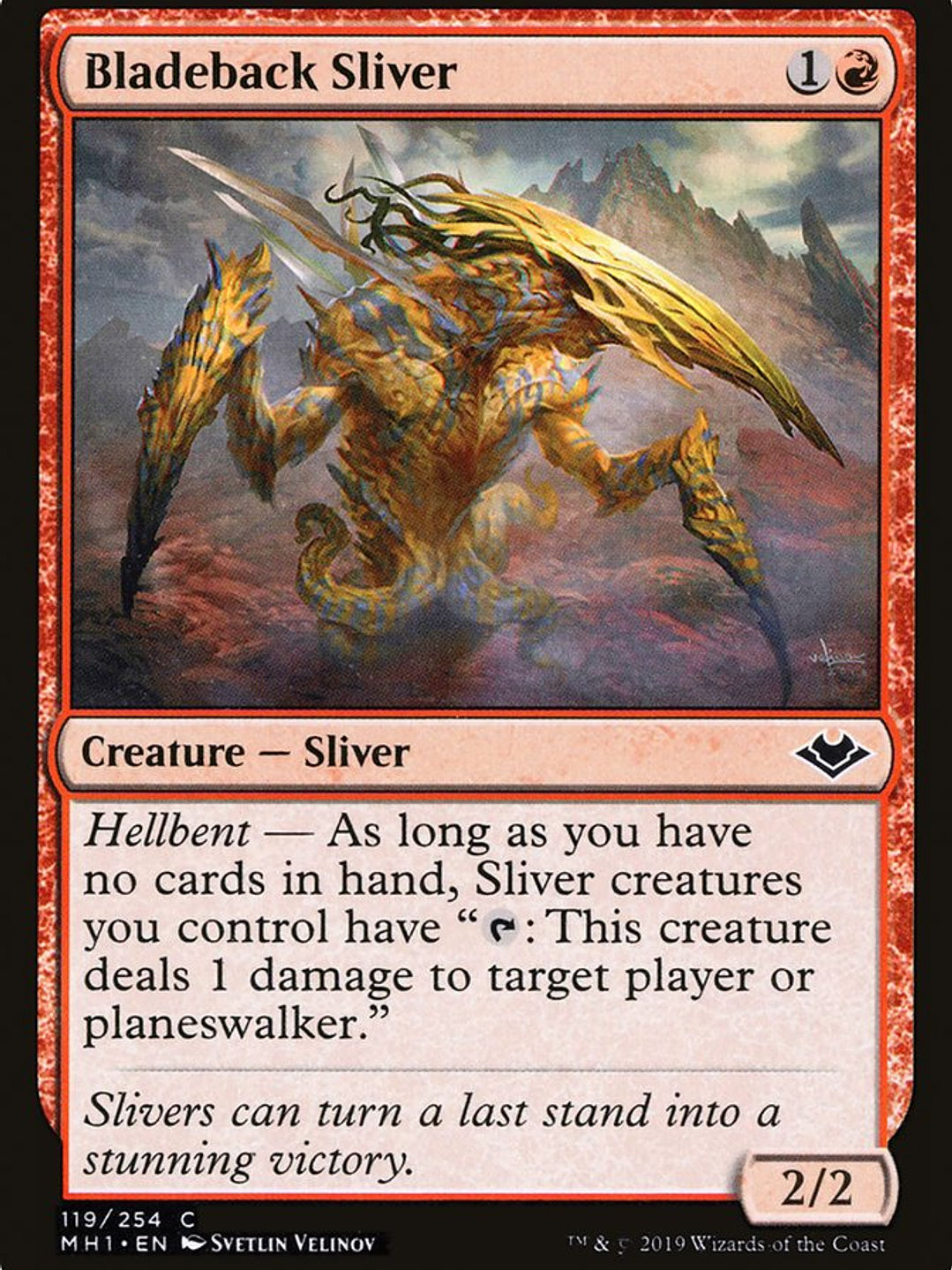Bladeback Sliver (Modern Horizons) 1