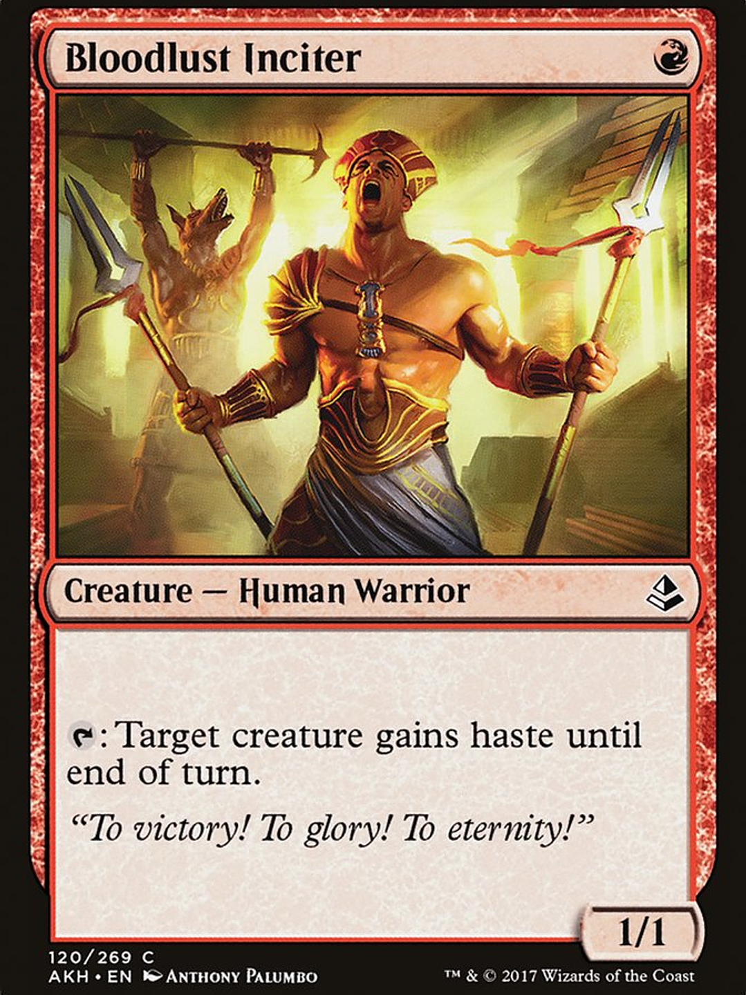 Bloodlust Inciter (Amonkhet) 1