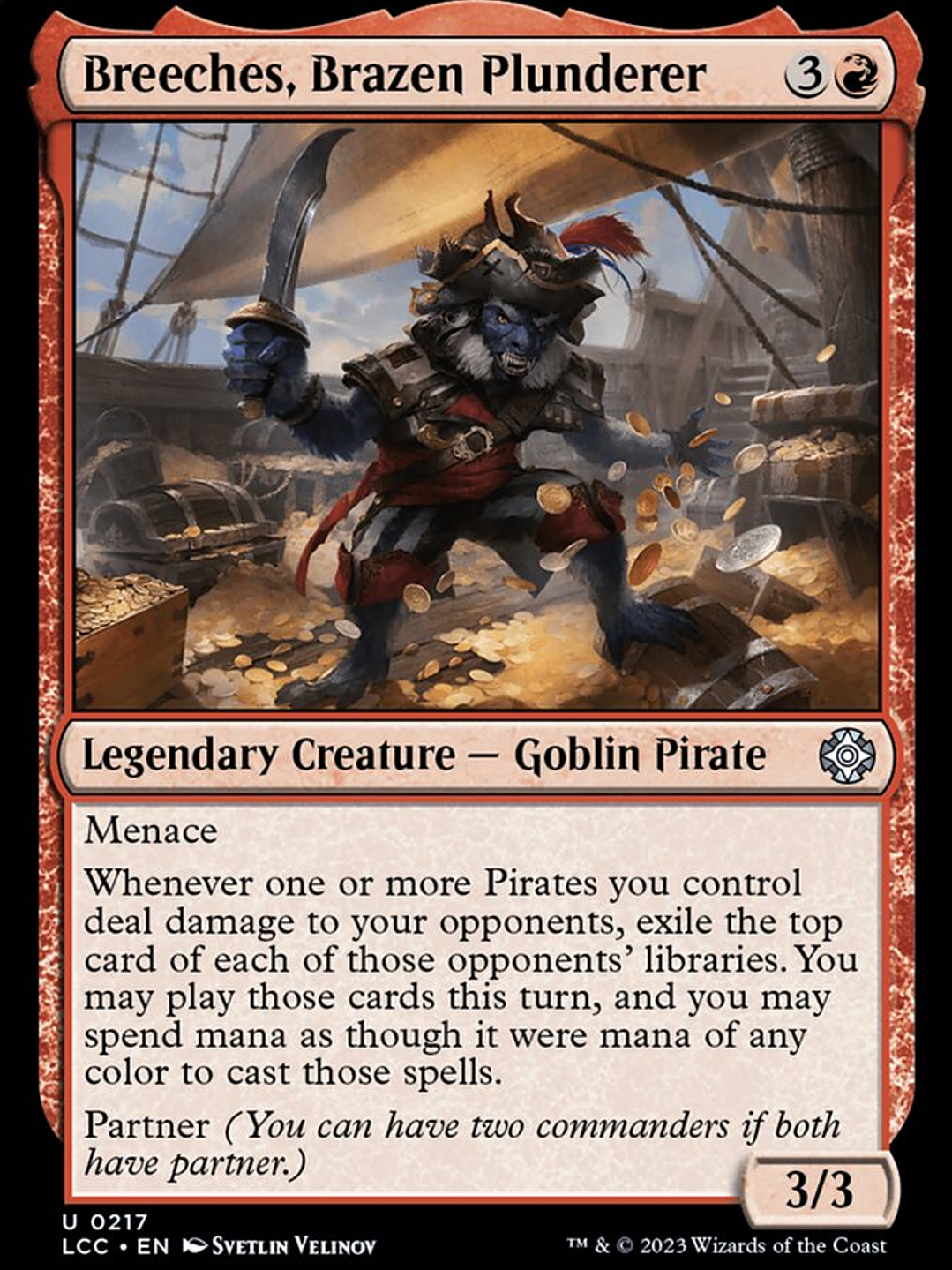 Breeches, Brazen Plunderer (The Lost Caverns of Ixalan Commander) 1