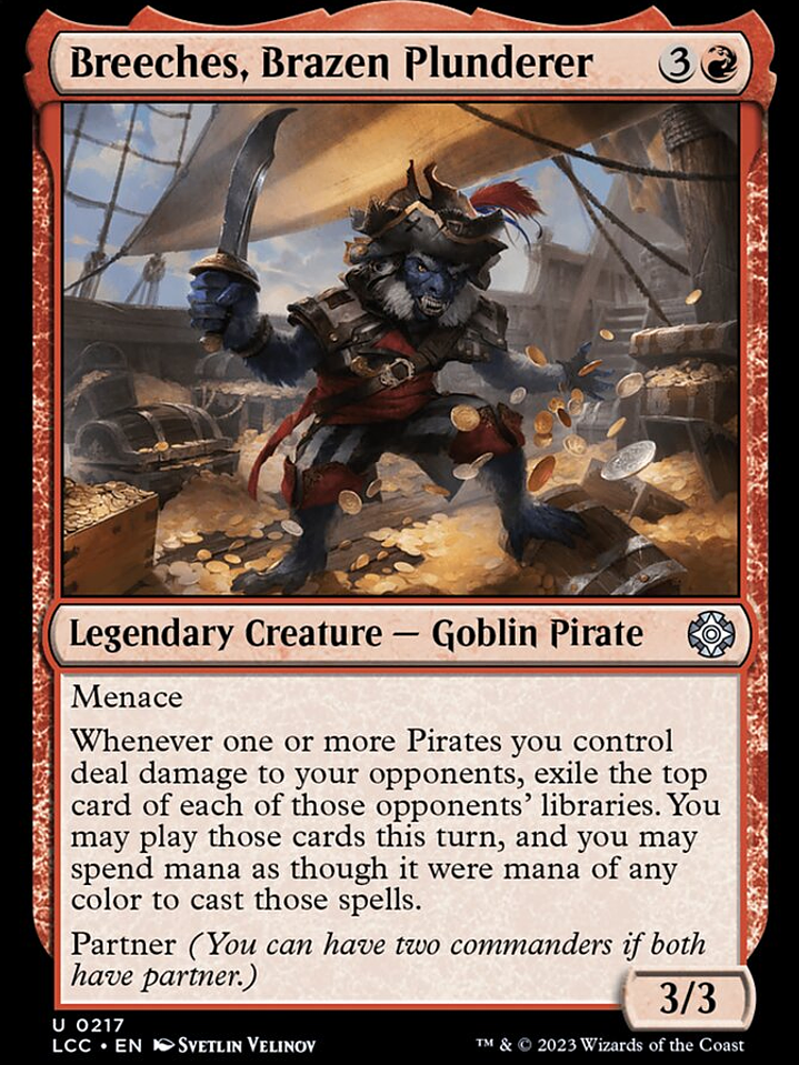 Breeches, Brazen Plunderer (The Lost Caverns of Ixalan Commander) 1
