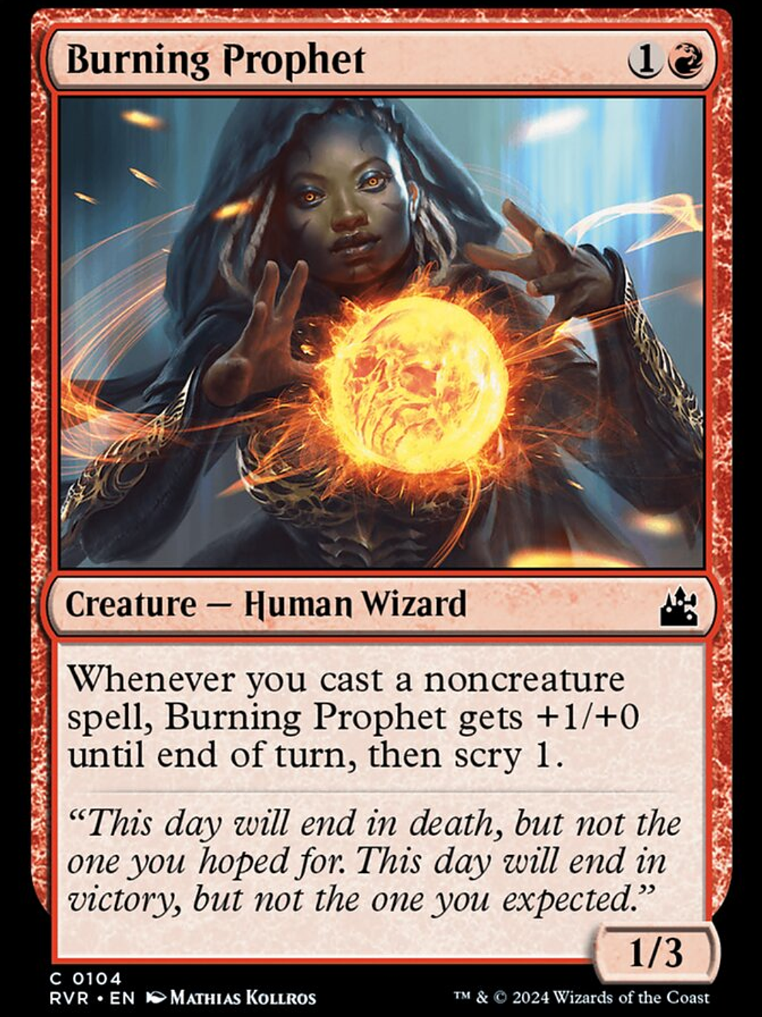 Burning Prophet (Ravnica Remastered) 1
