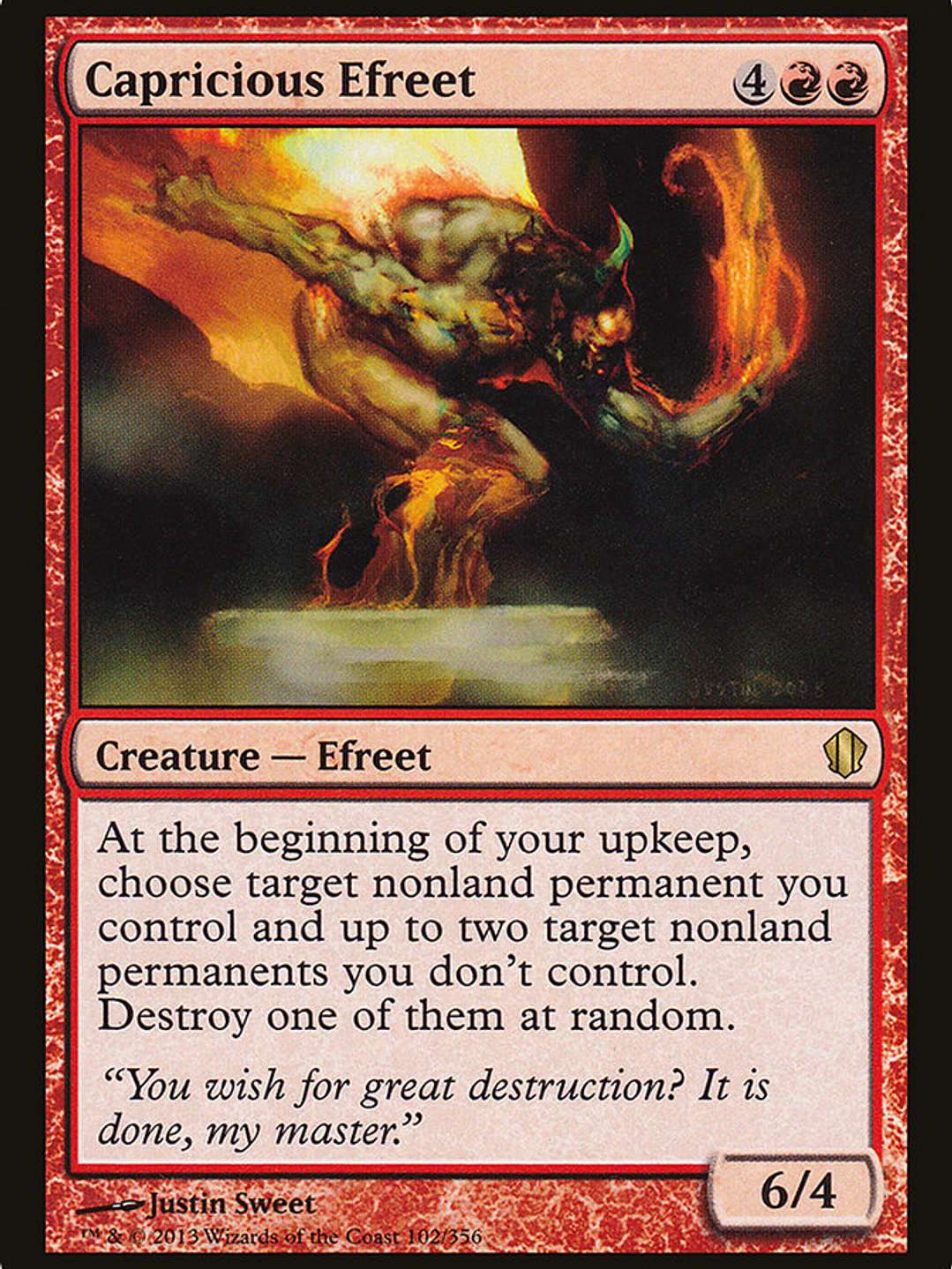 Capricious Efreet (Commander 2013) 1