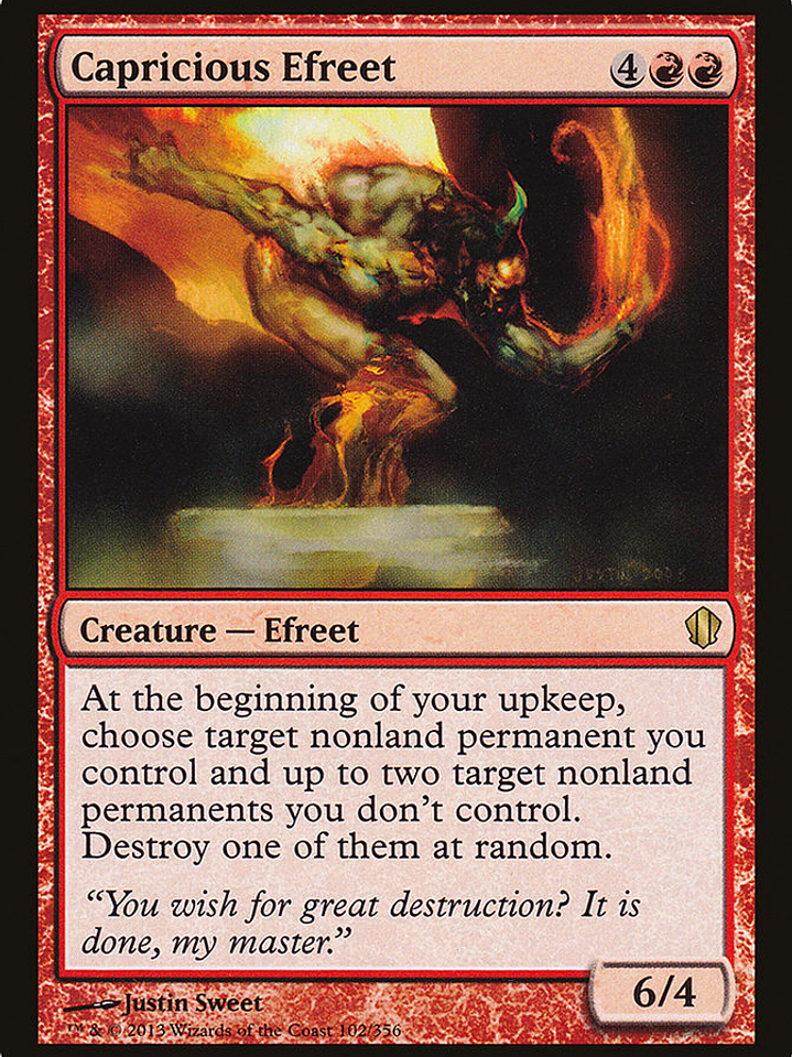 Capricious Efreet (Commander 2013) 1