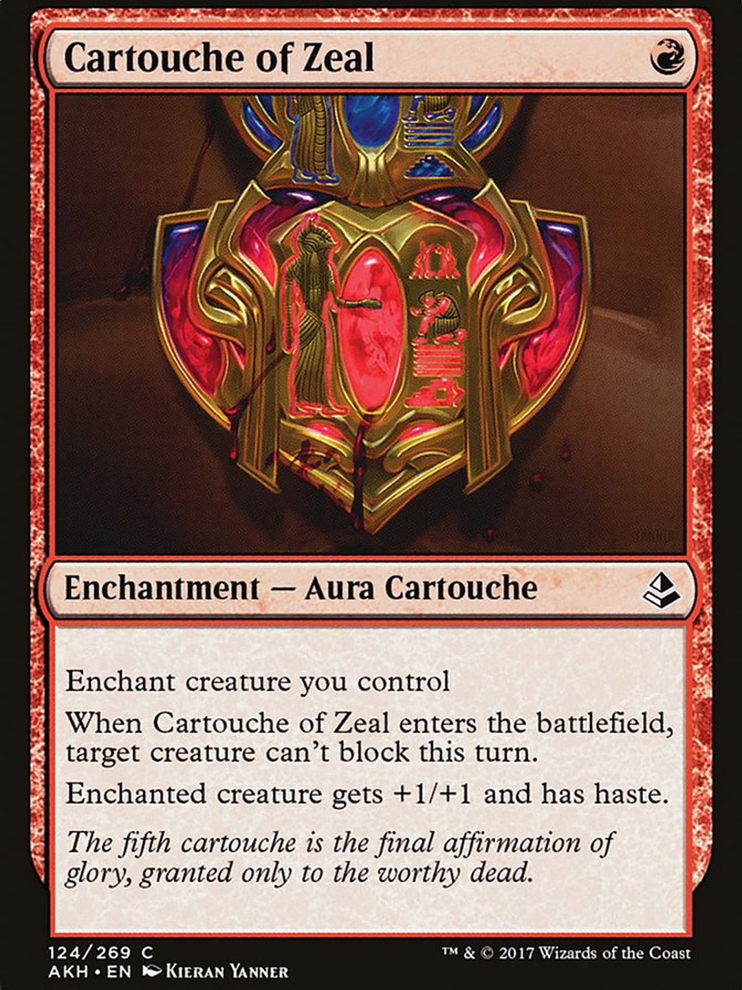 Cartouche of Zeal (Amonkhet) 1