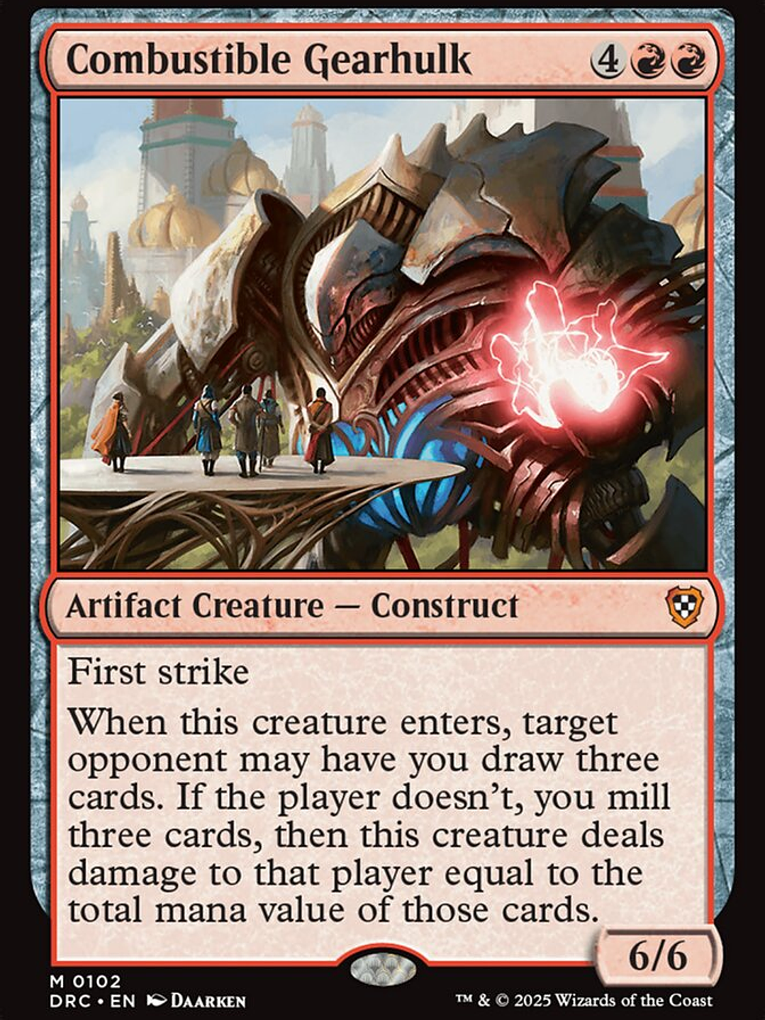 Combustible Gearhulk (Aetherdrift Commander) 1