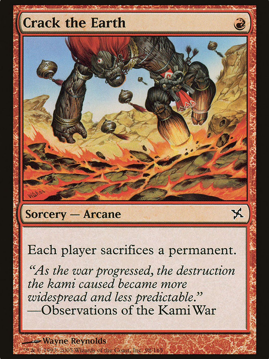 Crack the Earth (Betrayers of Kamigawa) 1