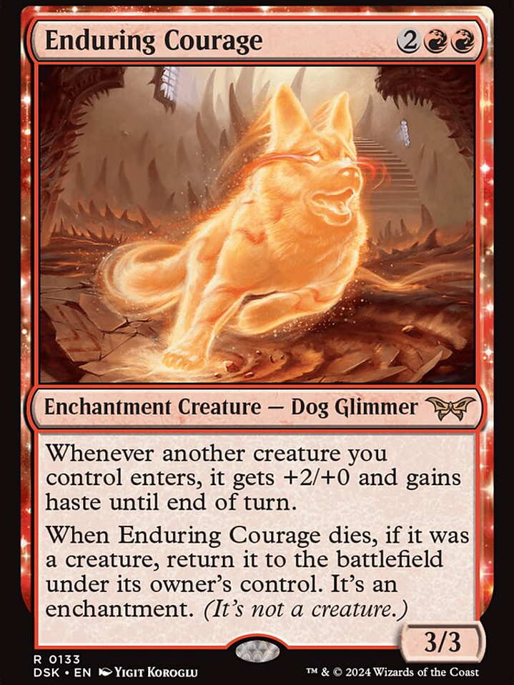 Enduring Courage (Duskmourn: House of Horror) 1