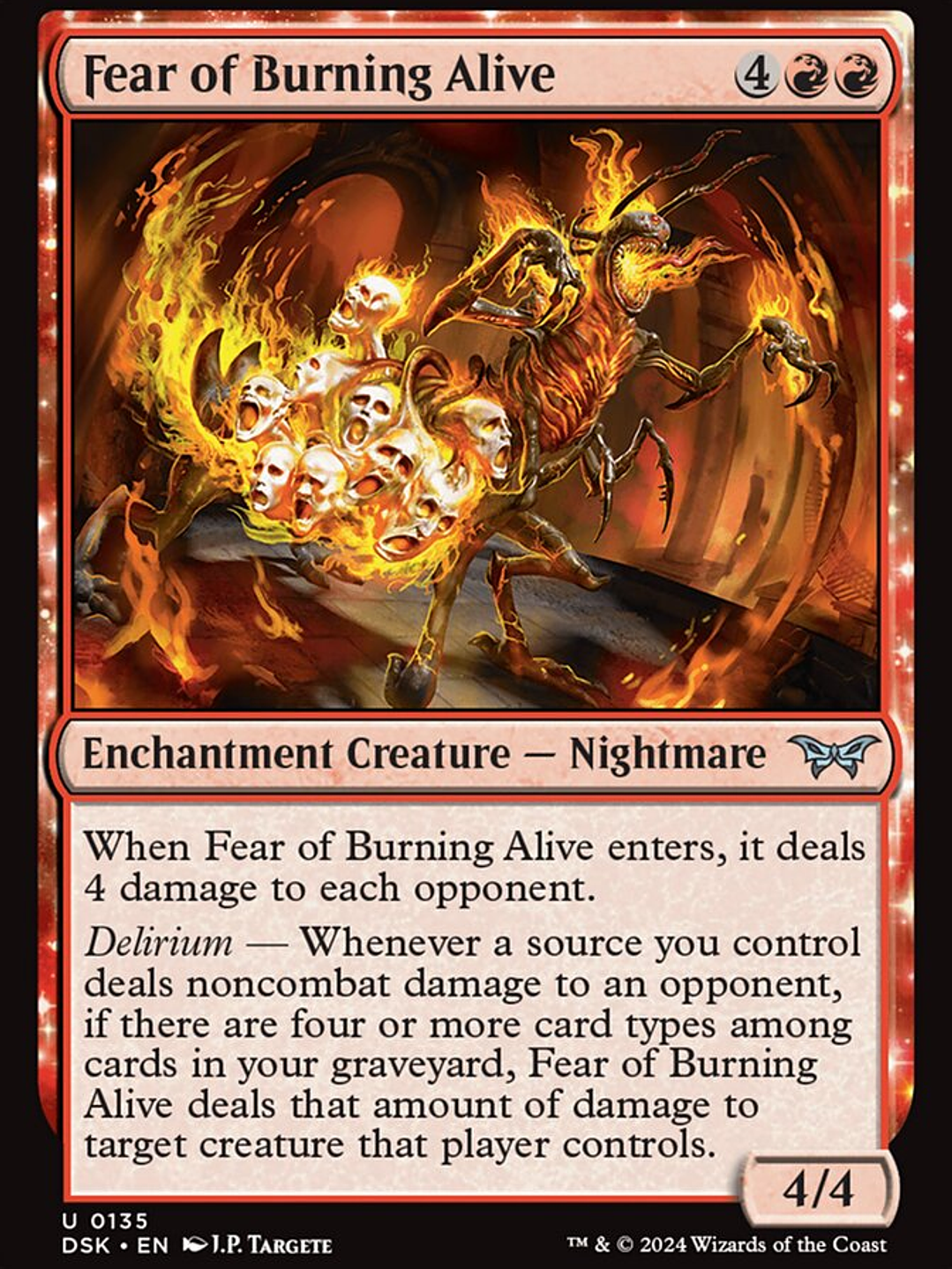 Fear of Burning Alive (Duskmourn: House of Horror) 1