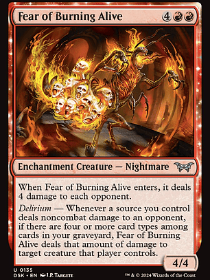 Fear of Burning Alive (Duskmourn: House of Horror)