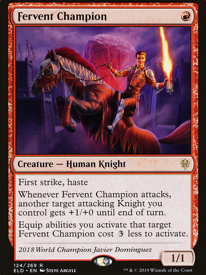 Fervent Champion (Throne of Eldraine) 1