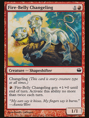Fire-Belly Changeling (Duel Decks: Knights vs. Dragons)