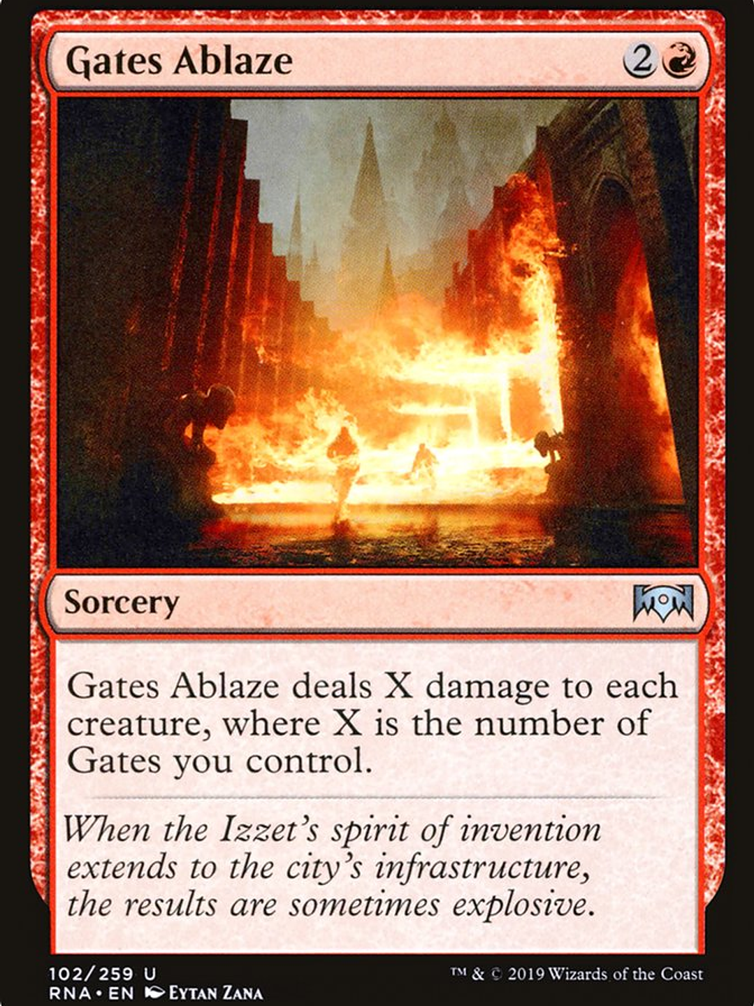 Gates Ablaze (Ravnica Allegiance) 1