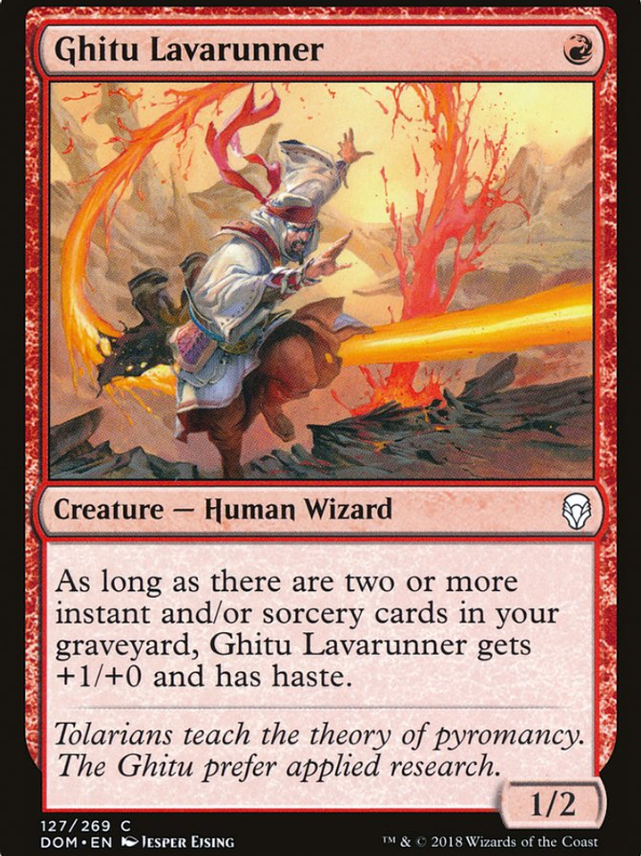 Ghitu Lavarunner (Dominaria) 1