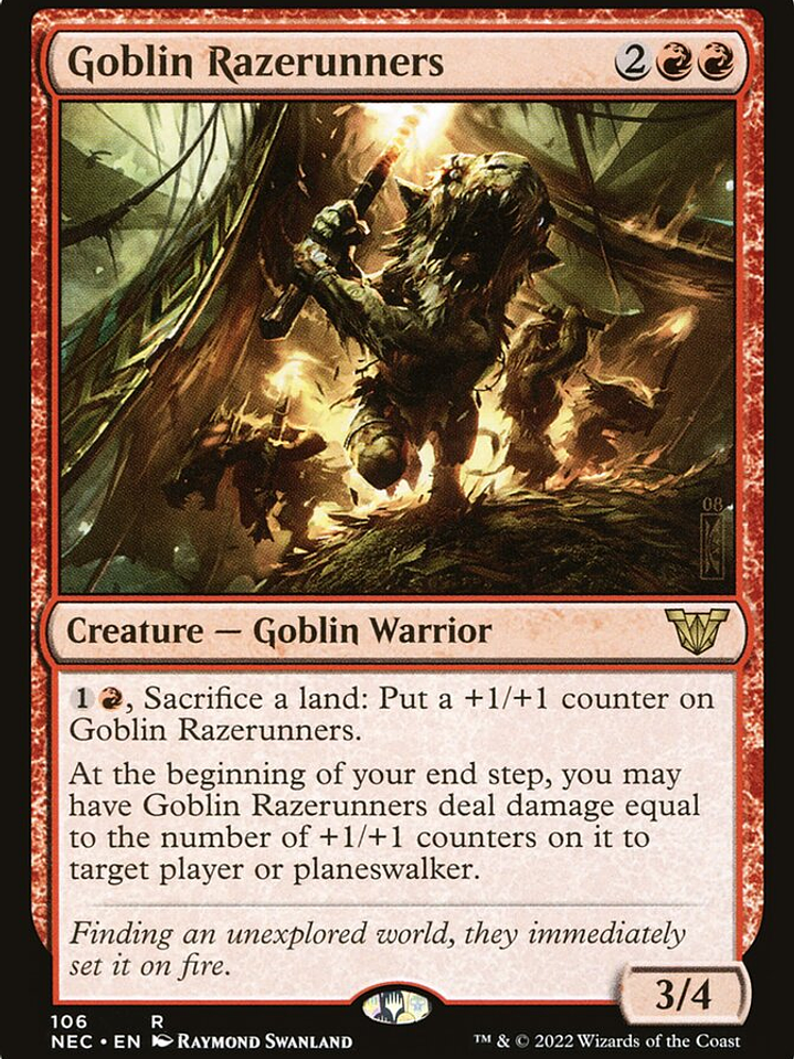 Goblin Razerunners (Neon Dynasty Commander) 1