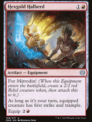 Hexgold Halberd (Phyrexia: All Will Be One)