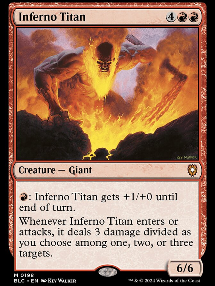 Inferno Titan (Bloomburrow Commander) 1