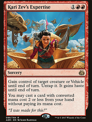 Kari Zev's Expertise (Aether Revolt)