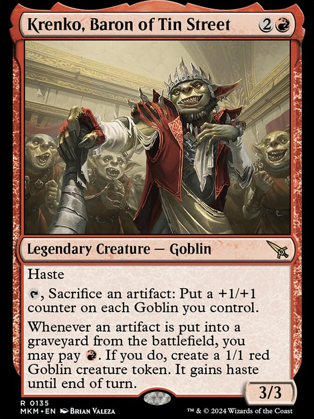 Krenko, Baron of Tin Street (Murders at Karlov Manor) 1