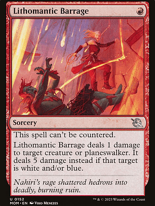 Lithomantic Barrage (March of the Machine)