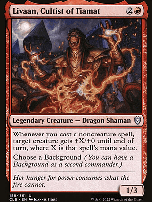 Livaan, Cultist of Tiamat (Commander Legends: Battle for Baldur's Gate)