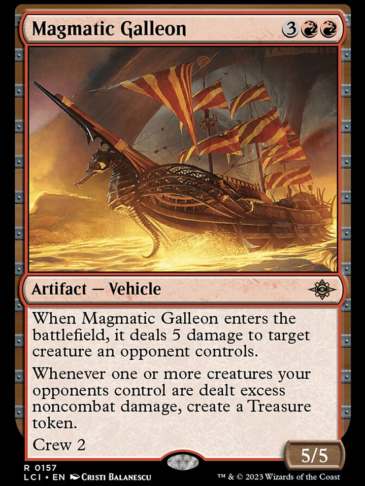 Magmatic Galleon (The Lost Caverns of Ixalan) 1