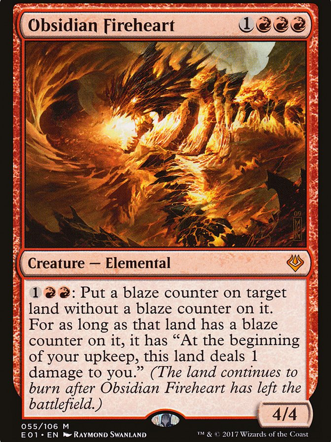 Obsidian Fireheart (Archenemy: Nicol Bolas) 1