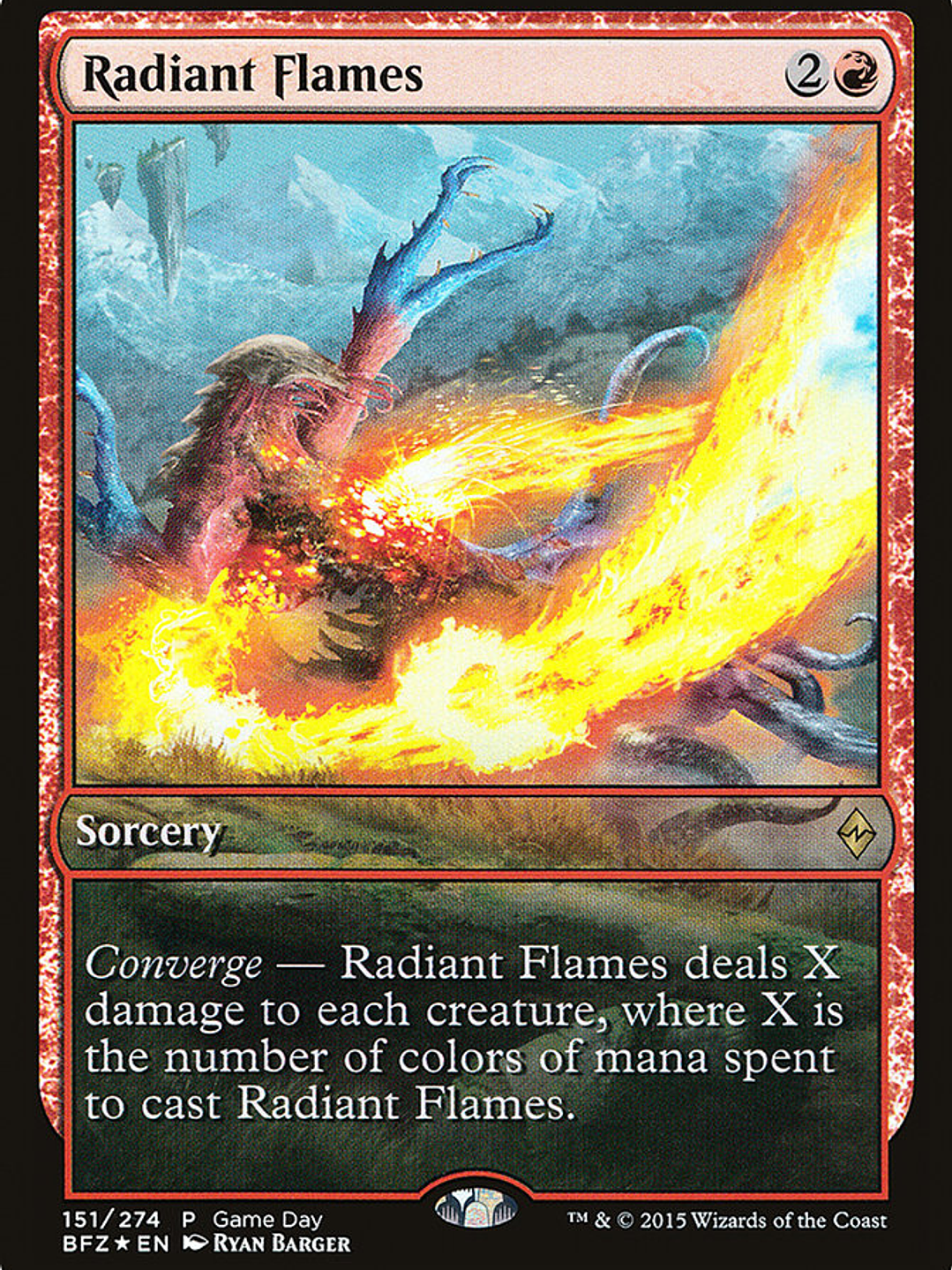 Radiant Flames (Battle for Zendikar Promos) 1