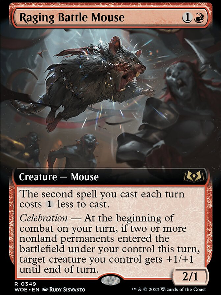 Raging Battle Mouse (Wilds of Eldraine) 1