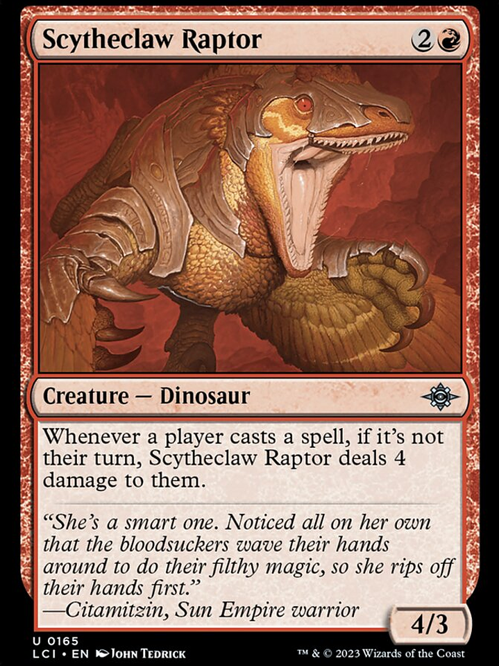 Scytheclaw Raptor (The Lost Caverns of Ixalan) 1
