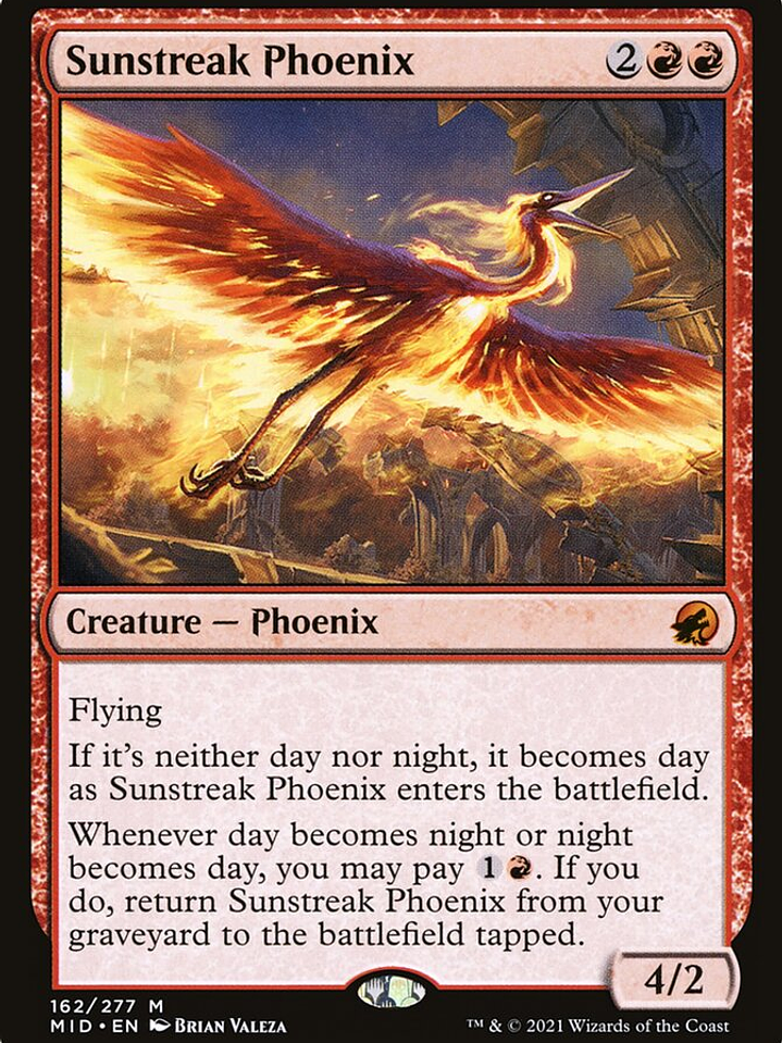 Sunstreak Phoenix (Innistrad: Midnight Hunt) 1
