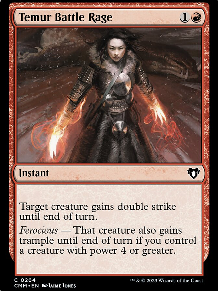 Temur Battle Rage (Commander Masters) 1