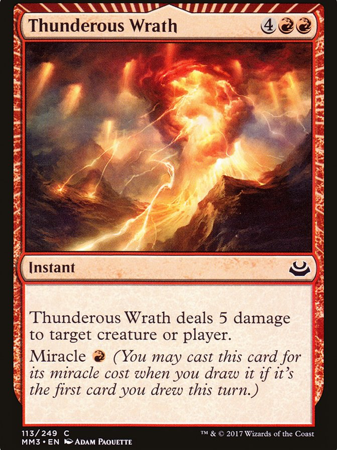 Thunderous Wrath (Modern Masters 2017) 1