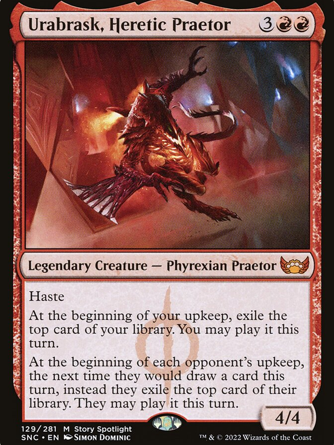 Urabrask, Heretic Praetor (Streets of New Capenna) 1