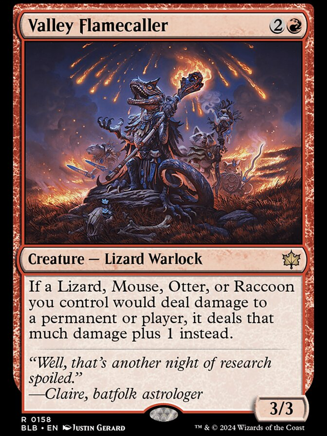 Valley Flamecaller (Bloomburrow) 1