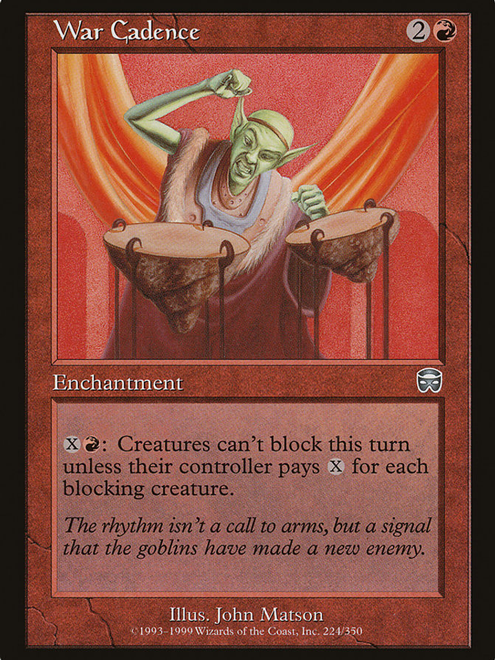 War Cadence (Mercadian Masques) 1