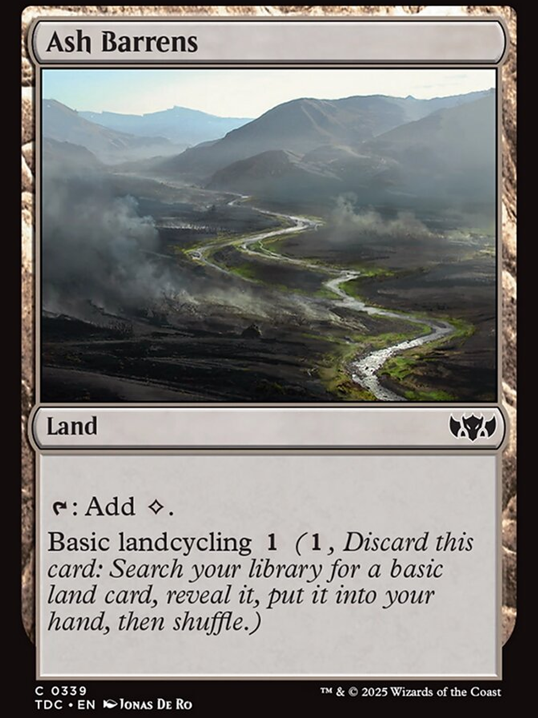 Ash Barrens (Tarkir: Dragonstorm Commander) 1