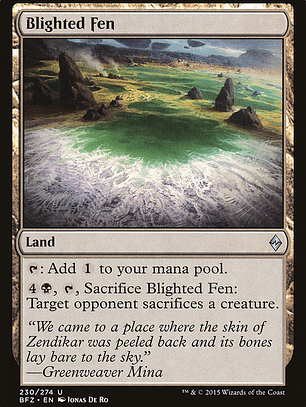 Blighted Fen (Battle for Zendikar)