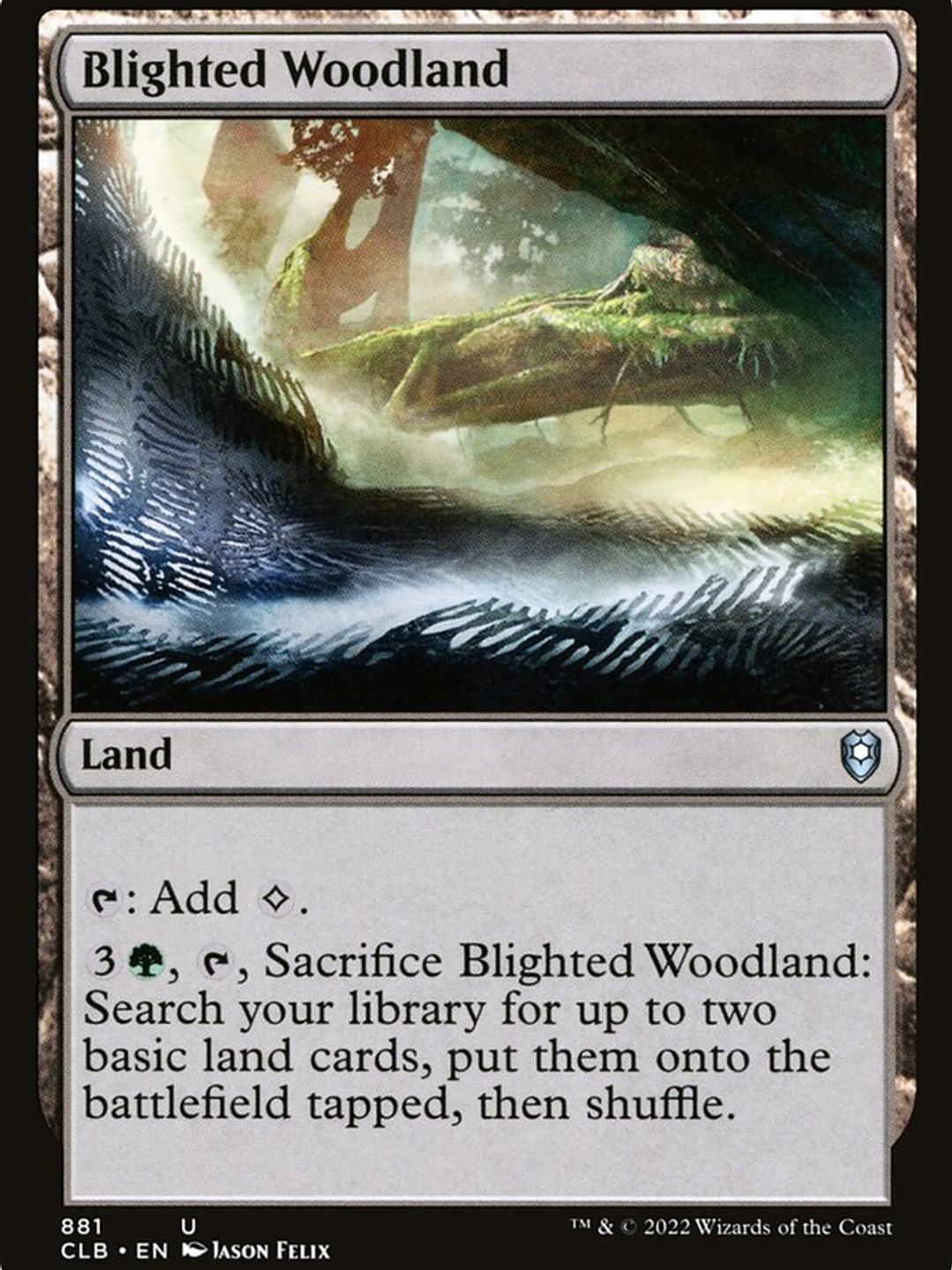 Blighted Woodland (Commander Legends: Battle for Baldur's Gate) 1