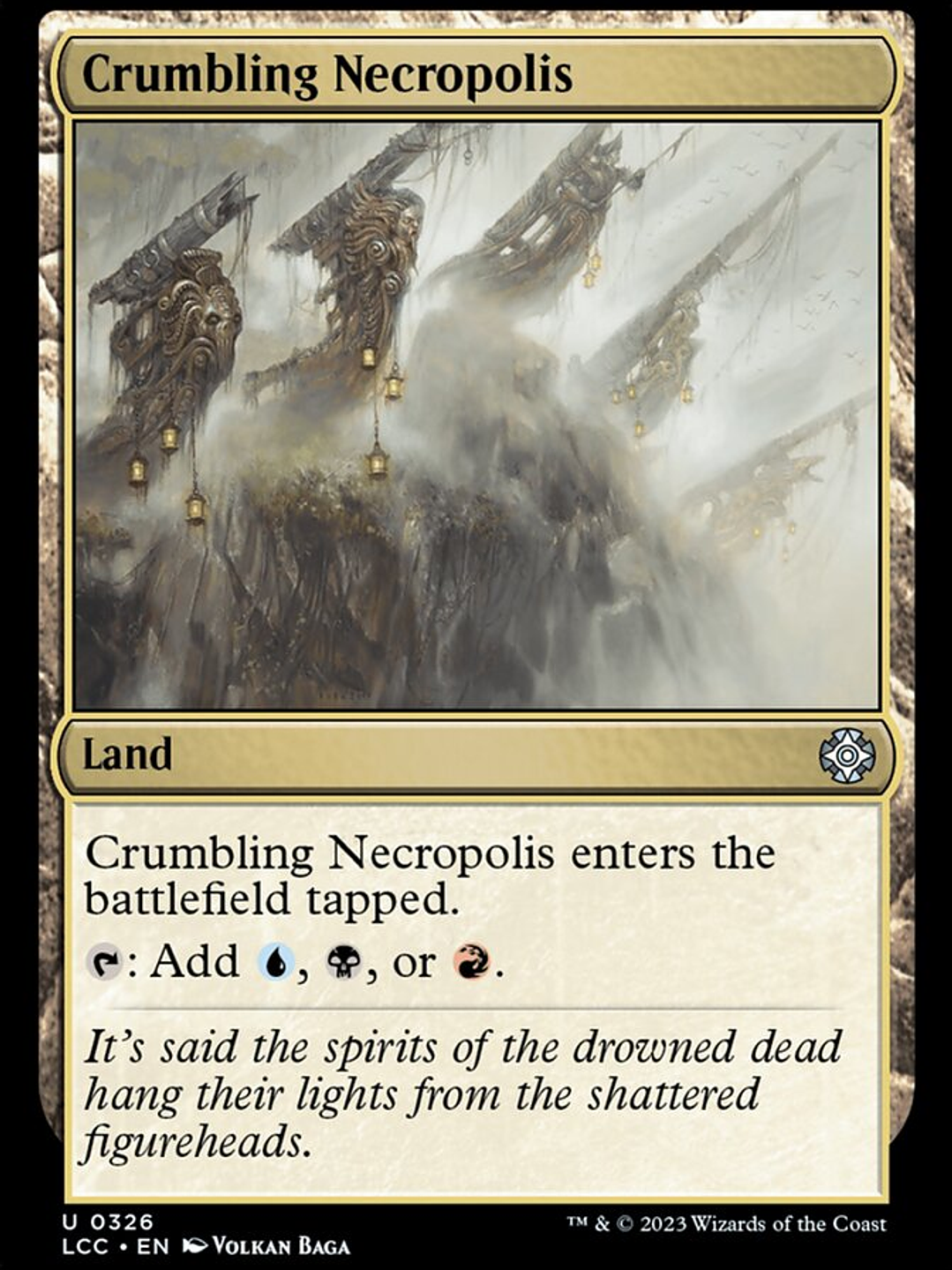 Crumbling Necropolis (The Lost Caverns of Ixalan Commander) 1