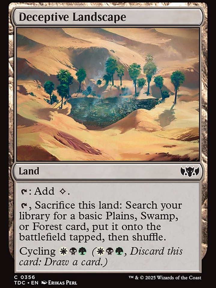 Deceptive Landscape (Tarkir: Dragonstorm Commander) 1