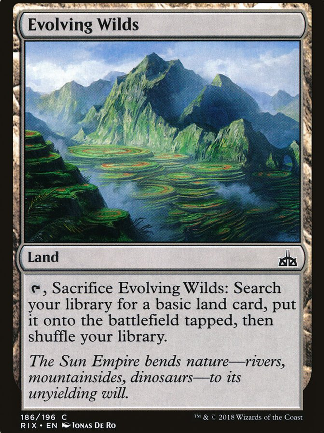 Evolving Wilds (Rivals of Ixalan) 1